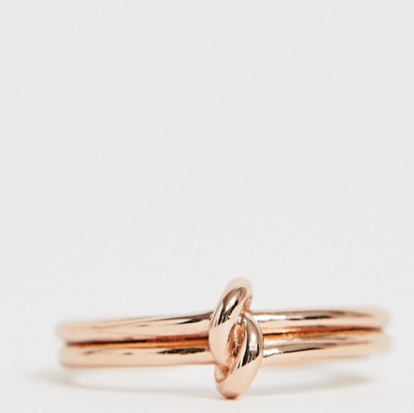 Olivia Burton Rose Gold Plated Forget Me Knot Ring - Picture 4 of 5